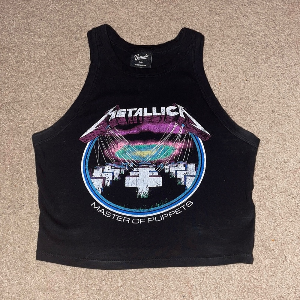 💜Metallica Cropped Muscle Tee💜Size Small💜